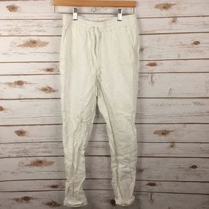 J CREW WHITE linen ankle pants